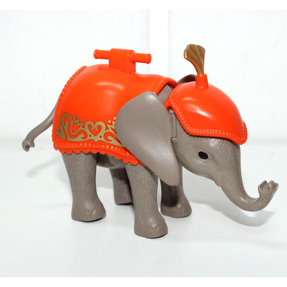playmobil elephanteau cirque orange