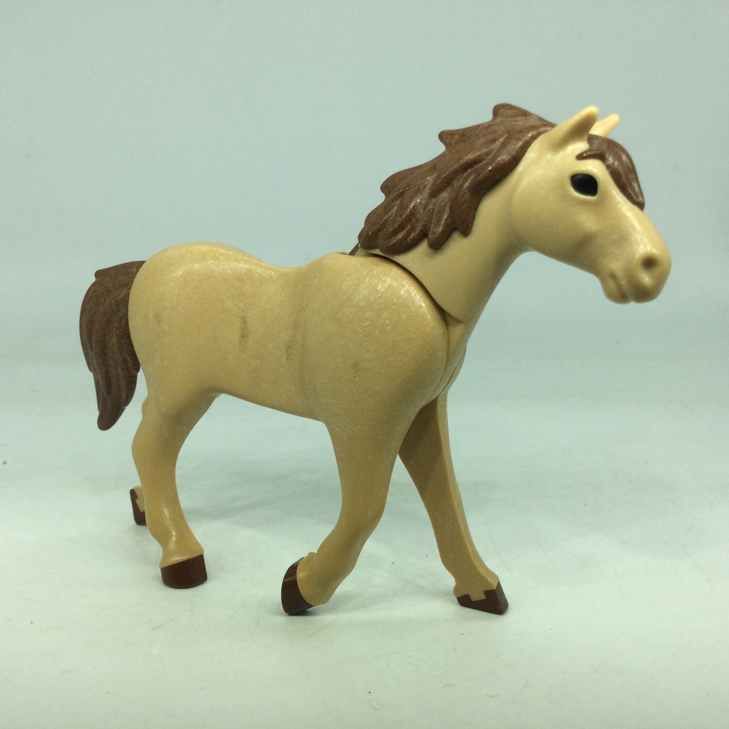 playmobil cheval galop beige