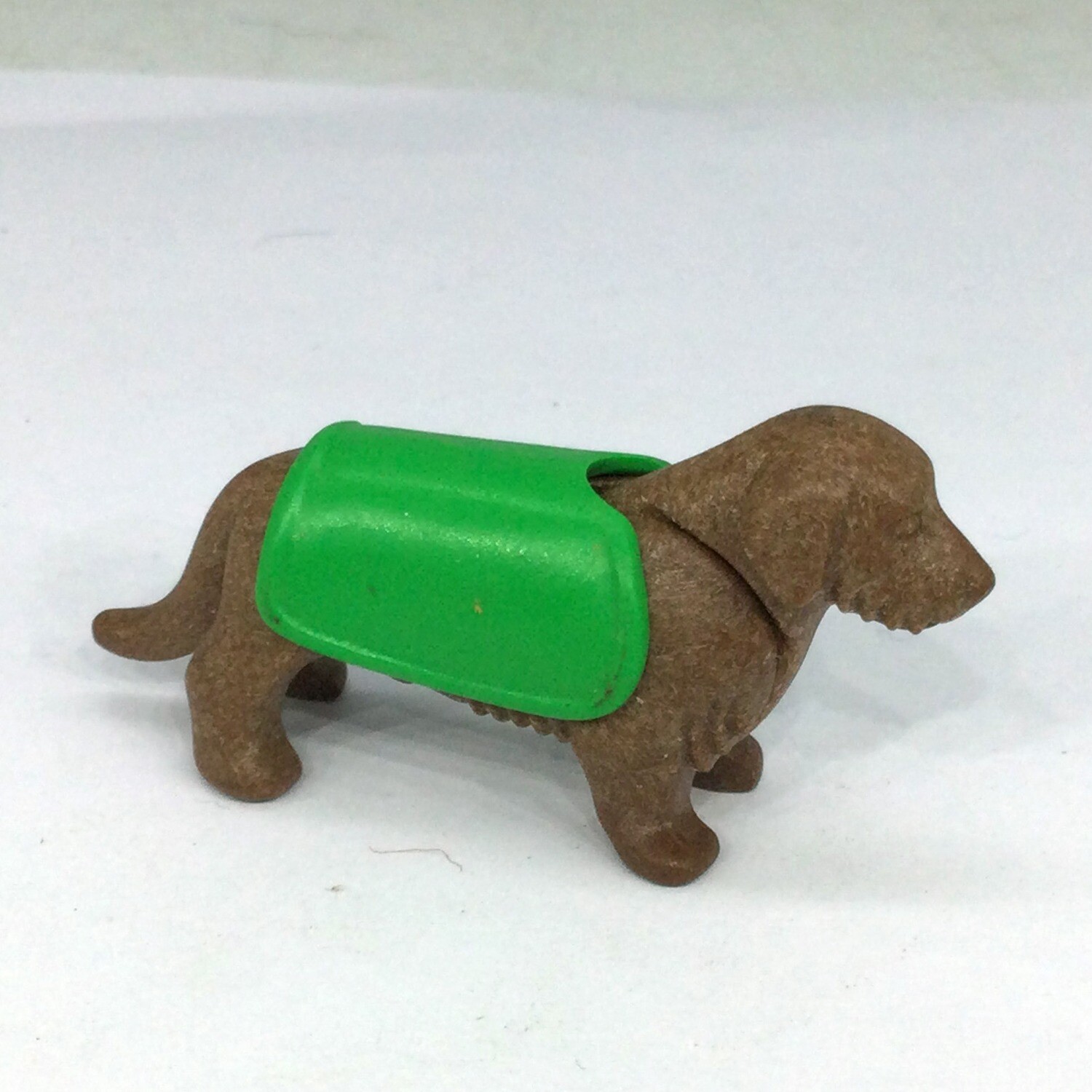 playmobil teckel marron avec couverture