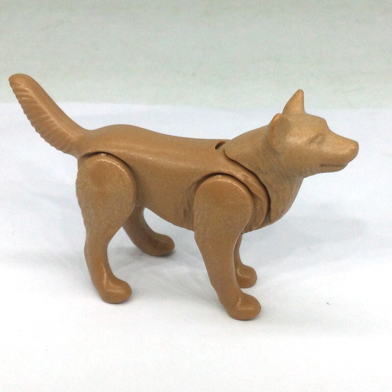 playmobil loup marron