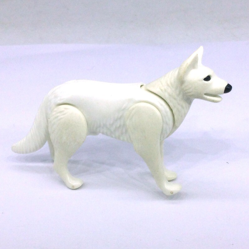 playmobil chien blanc