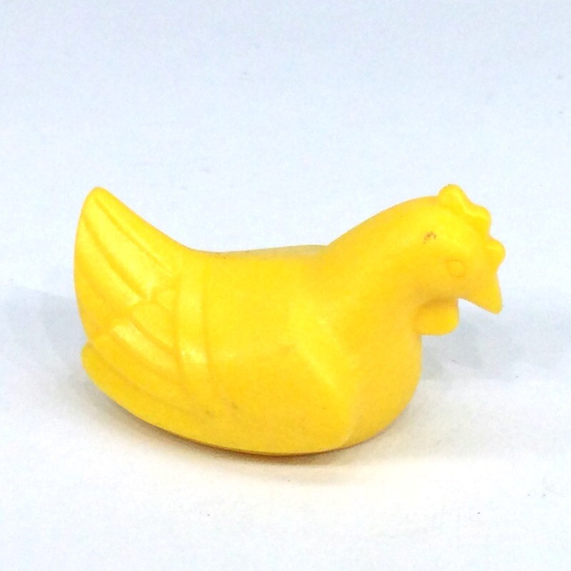 playmobil poule jaune