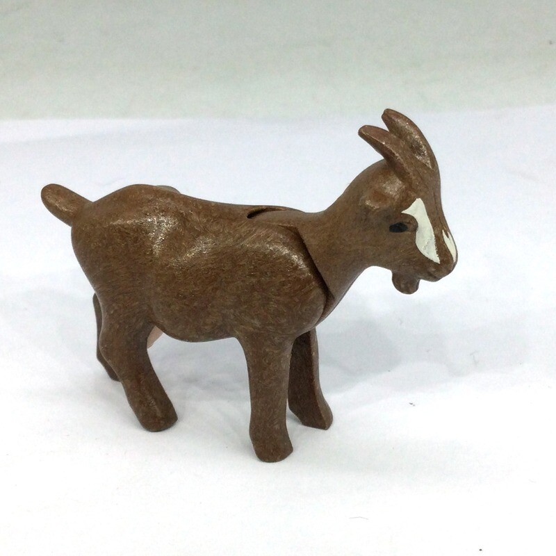 playmobil chèvre marron foncée
