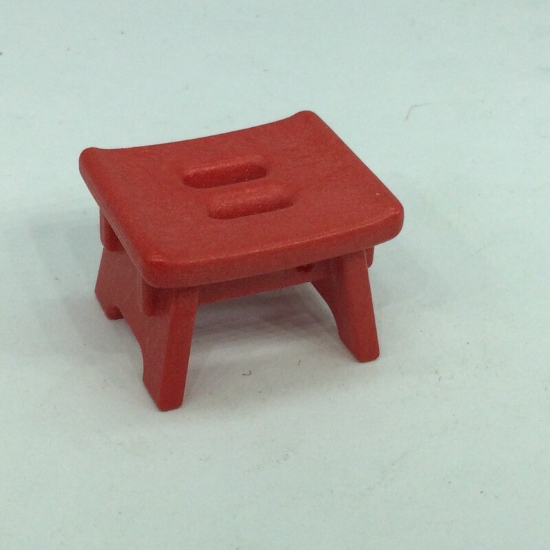 playmobil tabouret ferme rouge