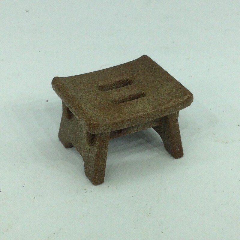 playmobil tabouret ferme marron