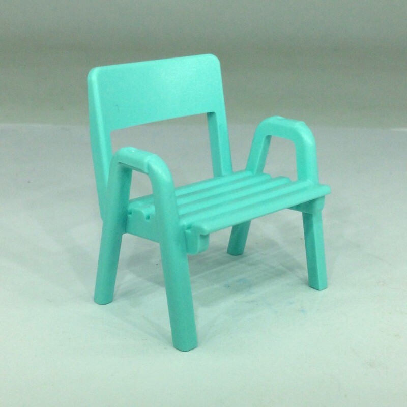 Playmobil chaise jardin turquoise