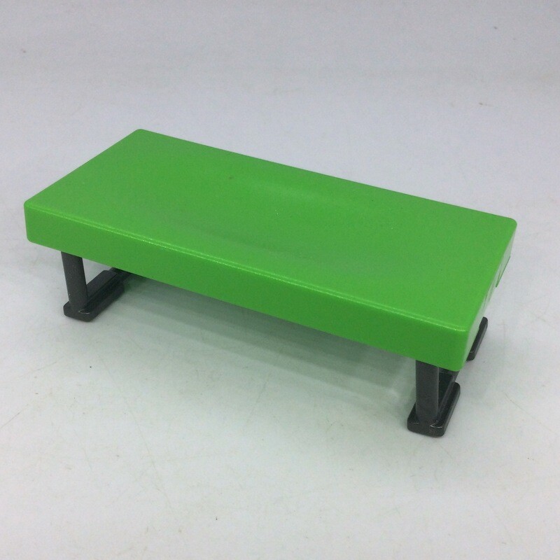 playmobil lit de camp vert