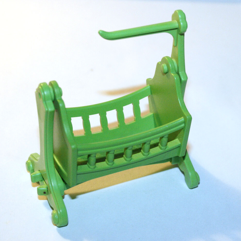playmobil berceau vert