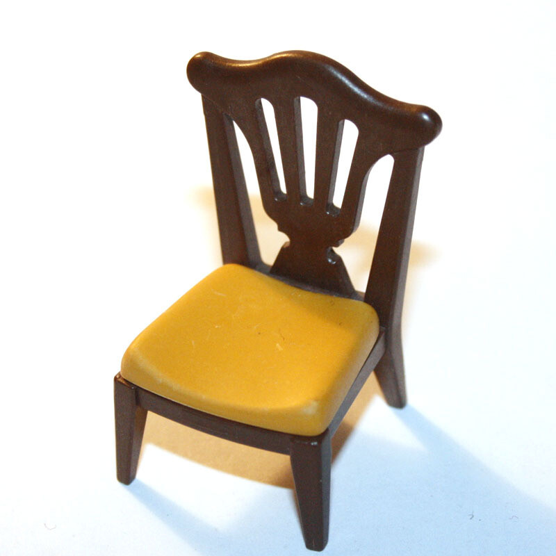 playmobil chaise salon marron ocre