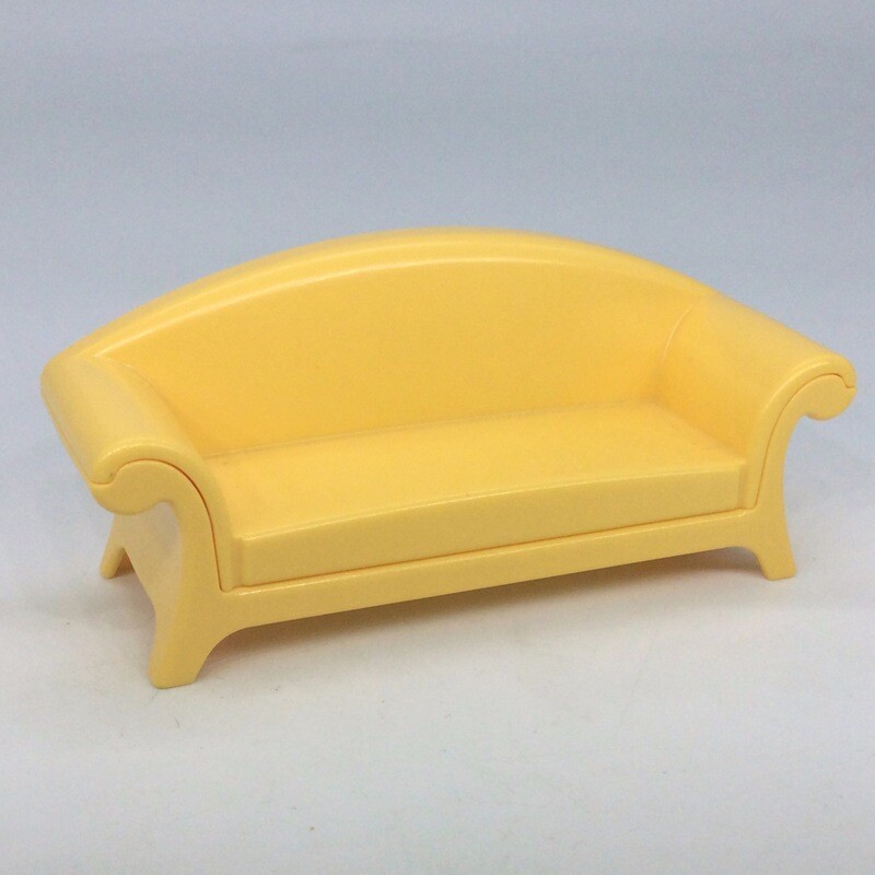 playmobil canapé moulé jaune