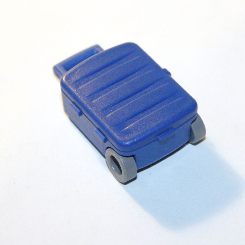 playmobil valise à roulettes bleue