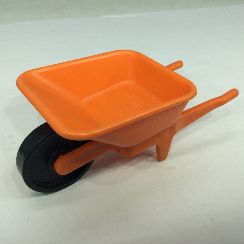 Playmobil brouette orange vintage