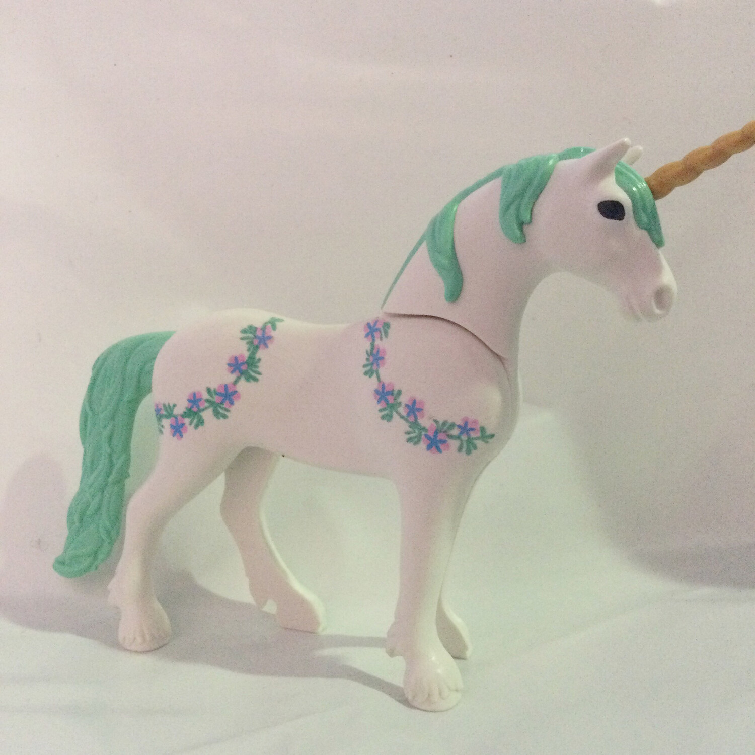 playmobil grande licorne décorée verte