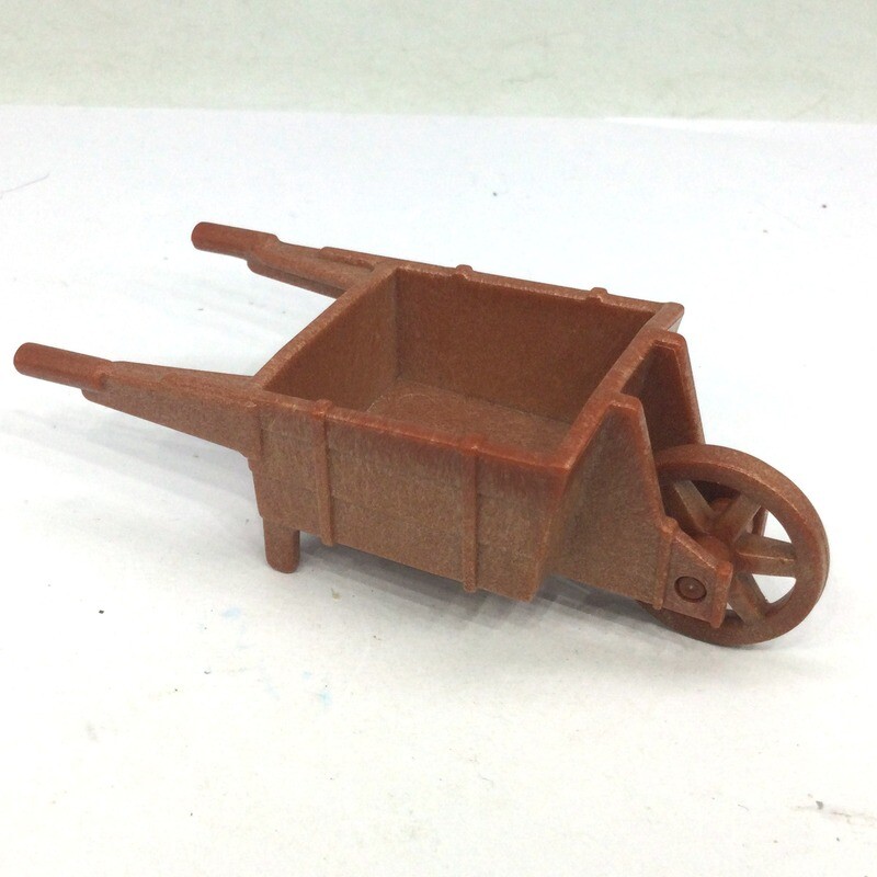 playmobil brouette marron
