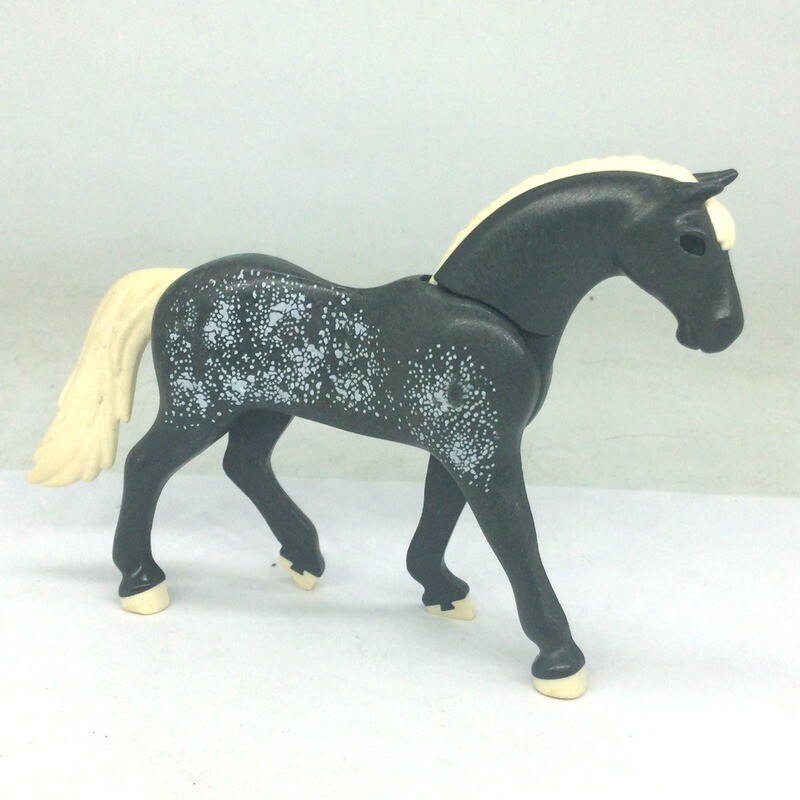 Playmobil cheval élégant gris