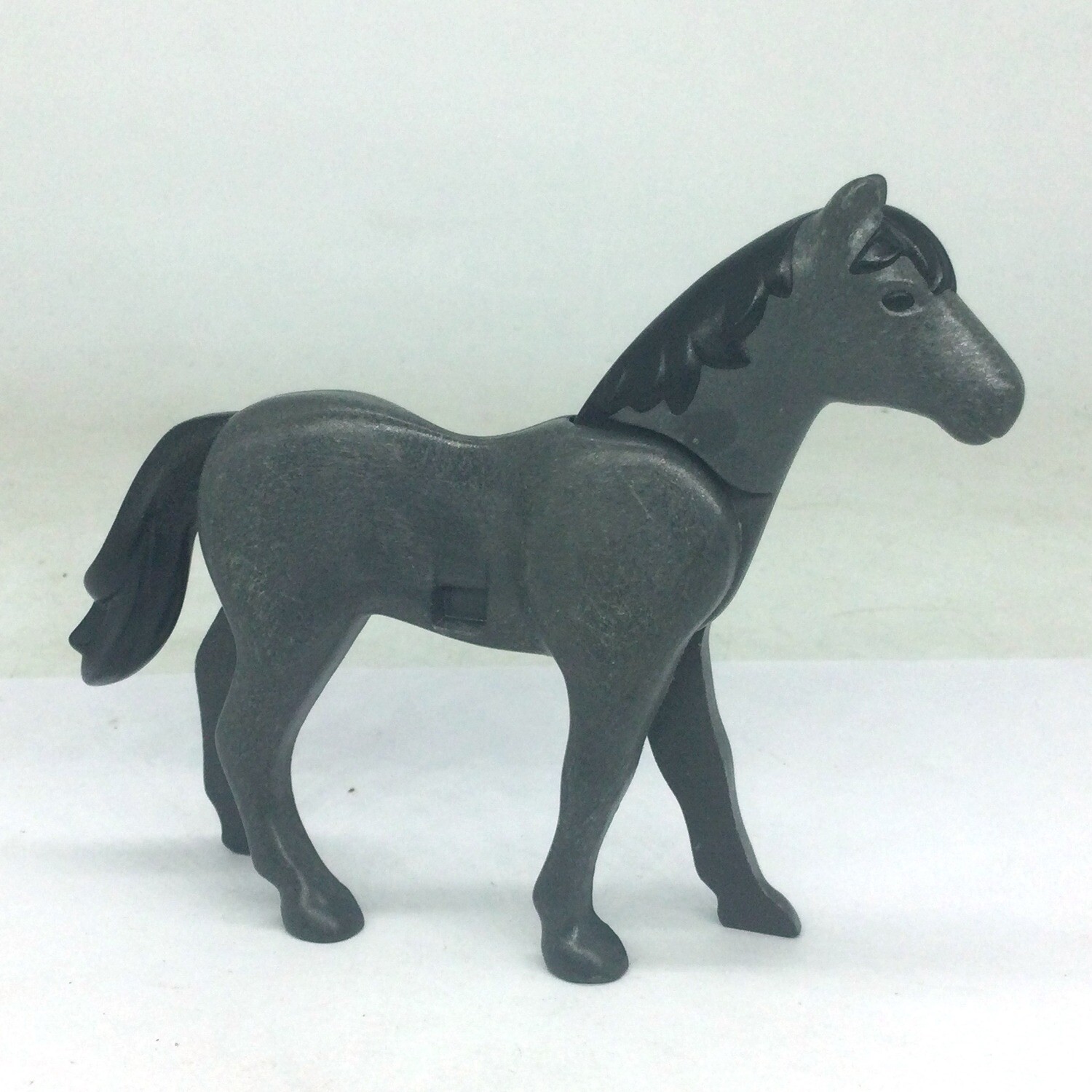 playmobil cheval classique gris fonçé