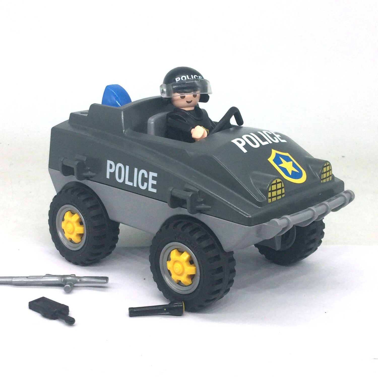 playmobil petit 4x4 gris police