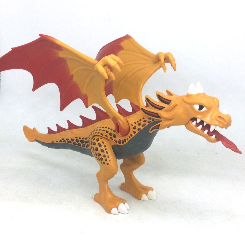 playmobil dragon asiatique orange