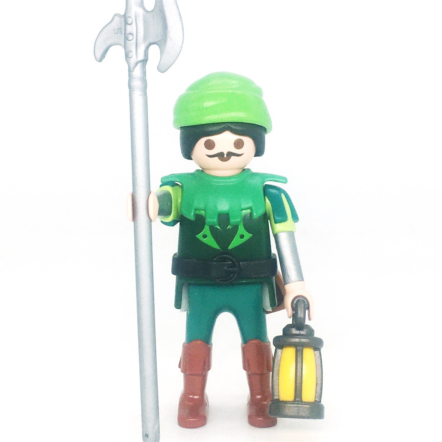 playmobil garde du château en vert