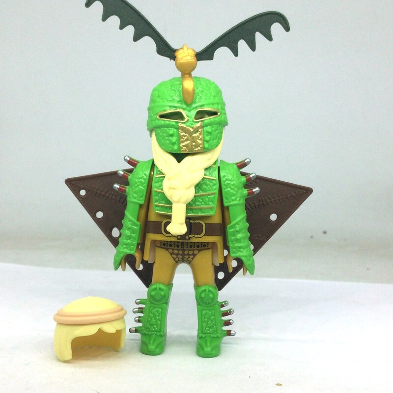 Playmobil guerrier dragon vert