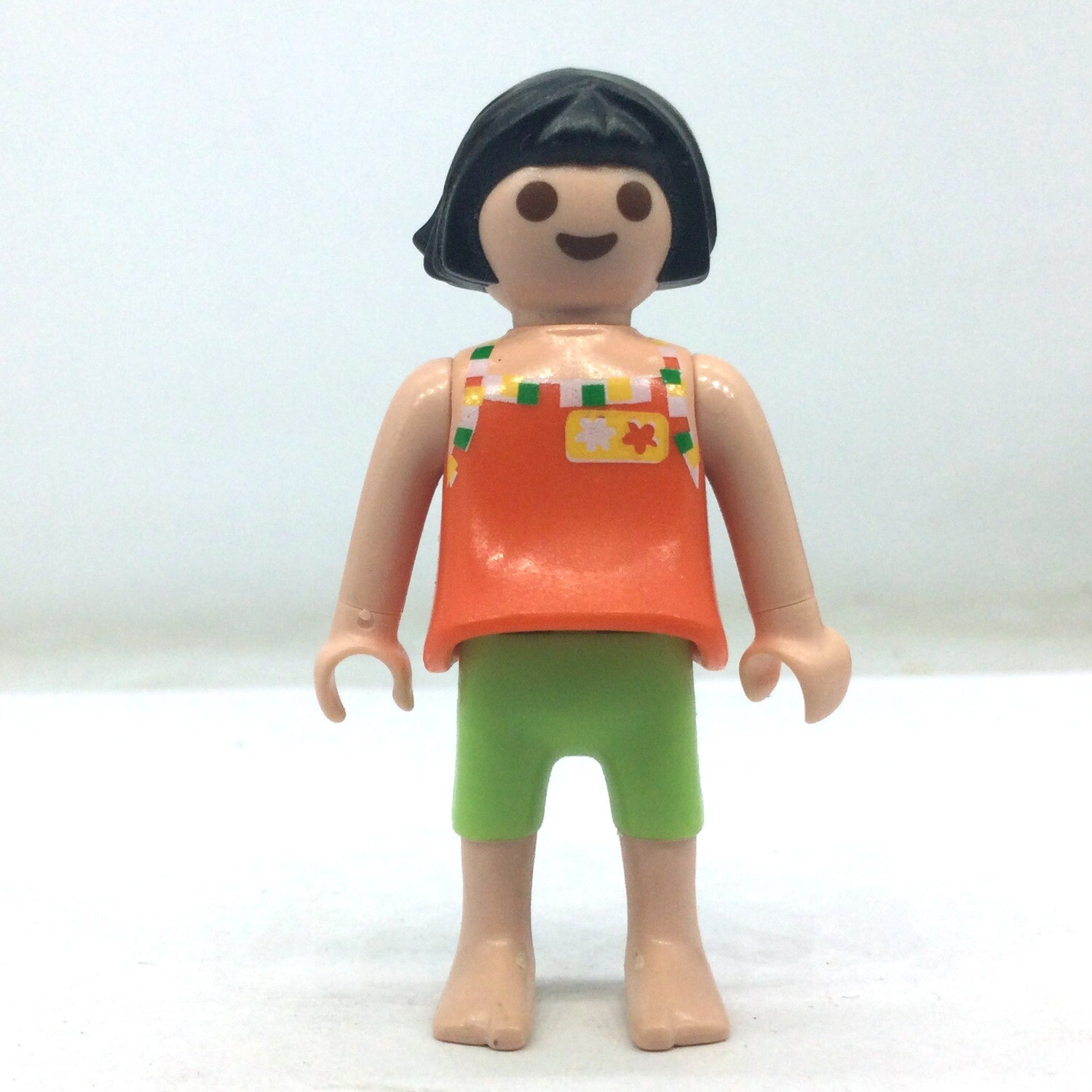 Playmobil fillette orange verte