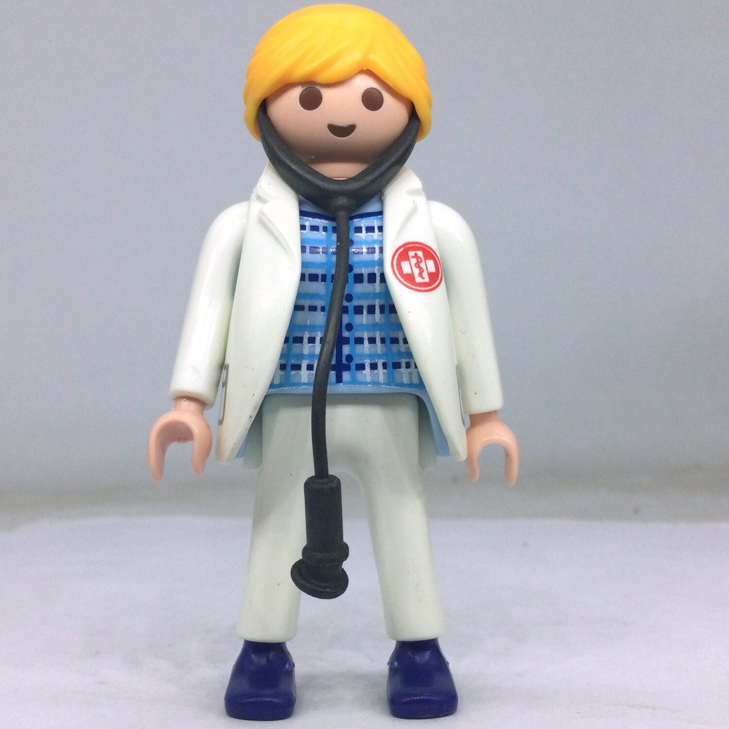 jouet enfant medecin et patient - playmobil multicolore garcon