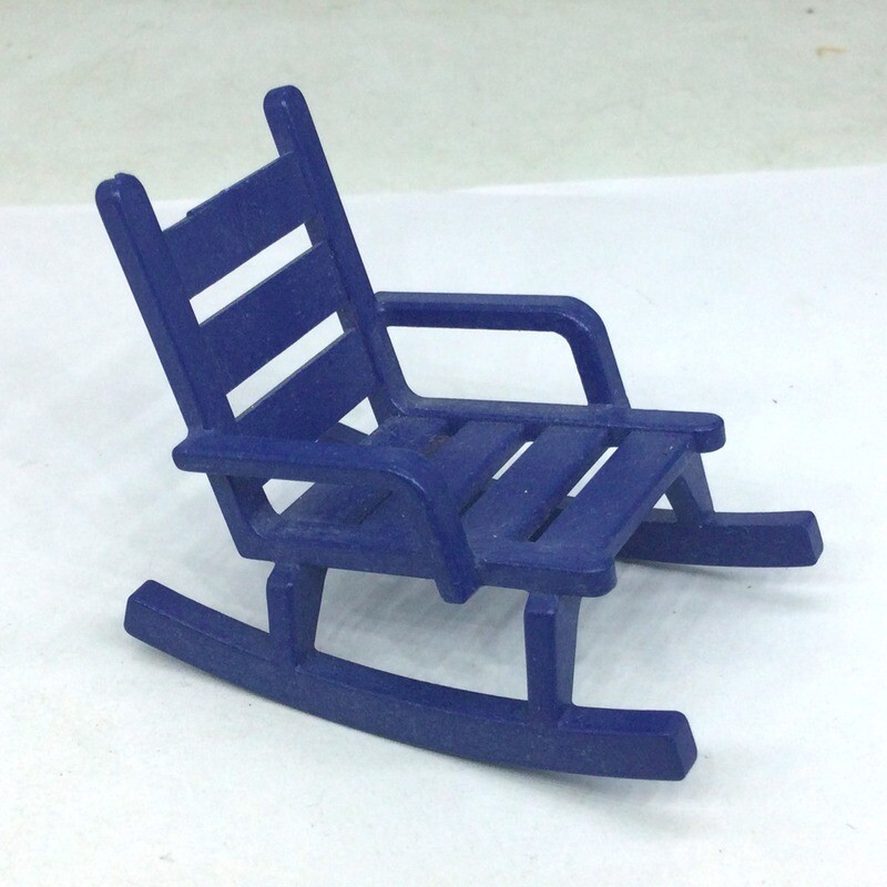 Playmobil chaise à bascule bleue