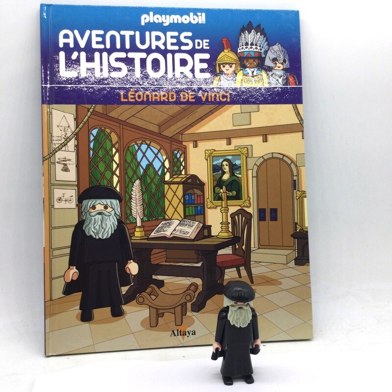 playmobil altaya 55 leonard de vinci