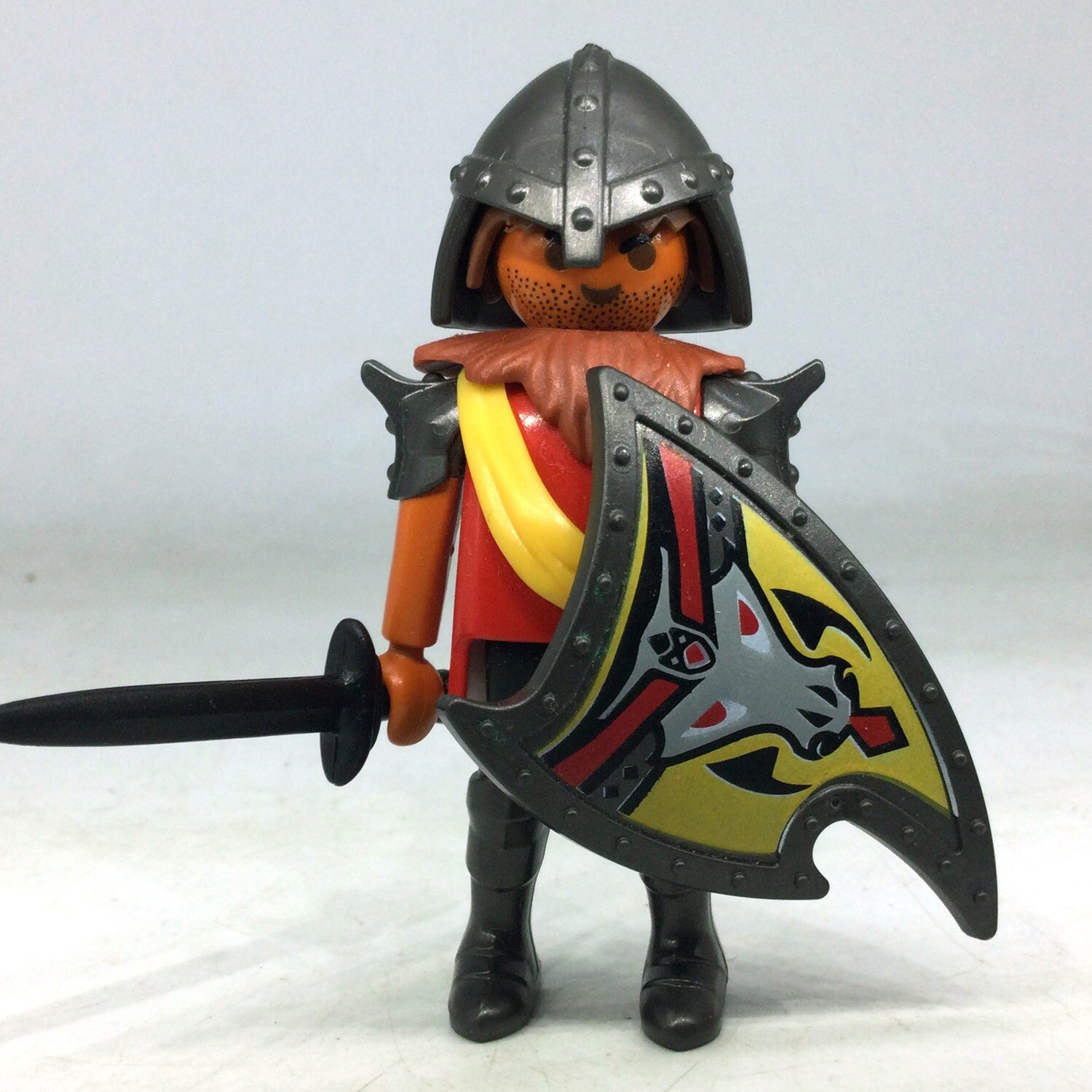 playmobil chevalier buffle
