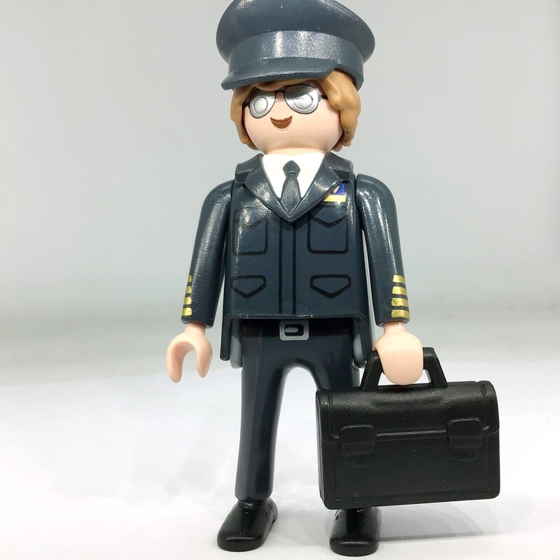 playmobil S18 pilote de ligne