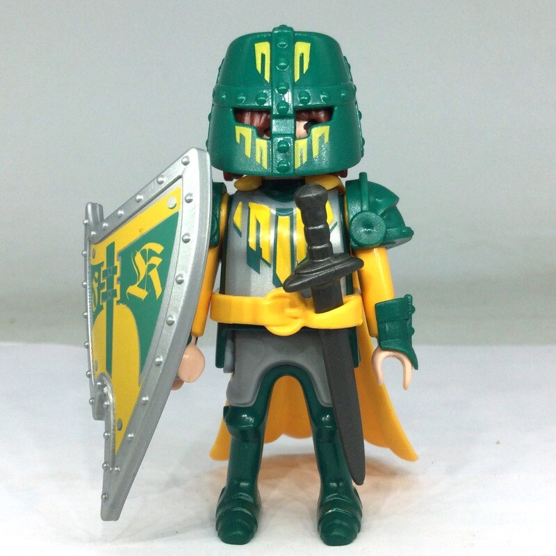 playmobil S13 chevalier vert