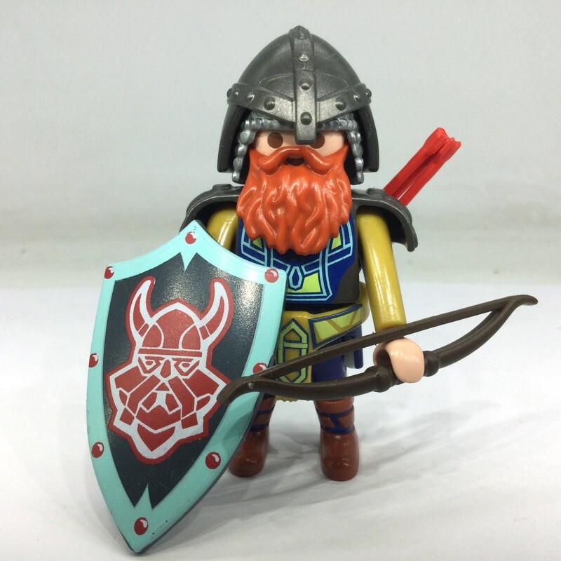 playmobil nain guerrier archer