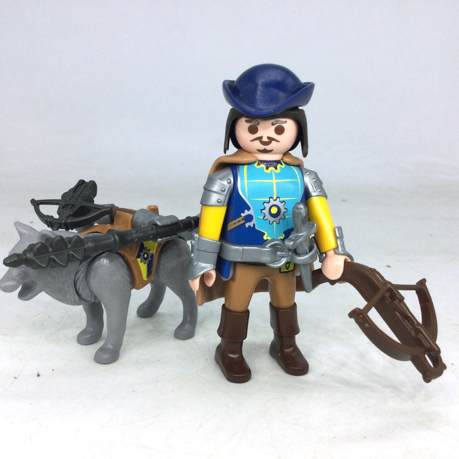 playmobil chevalier arbalète et son loup
