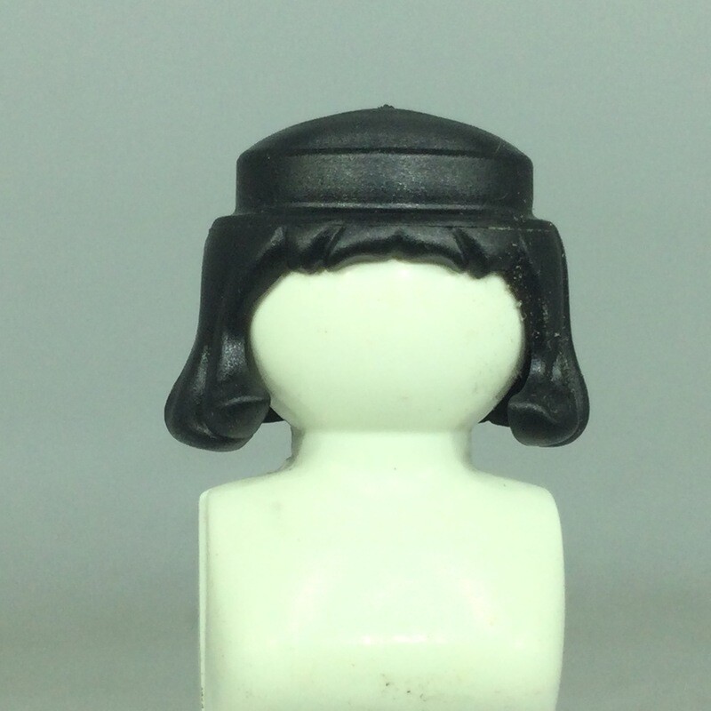 playmobil perruque cheveux noir prince