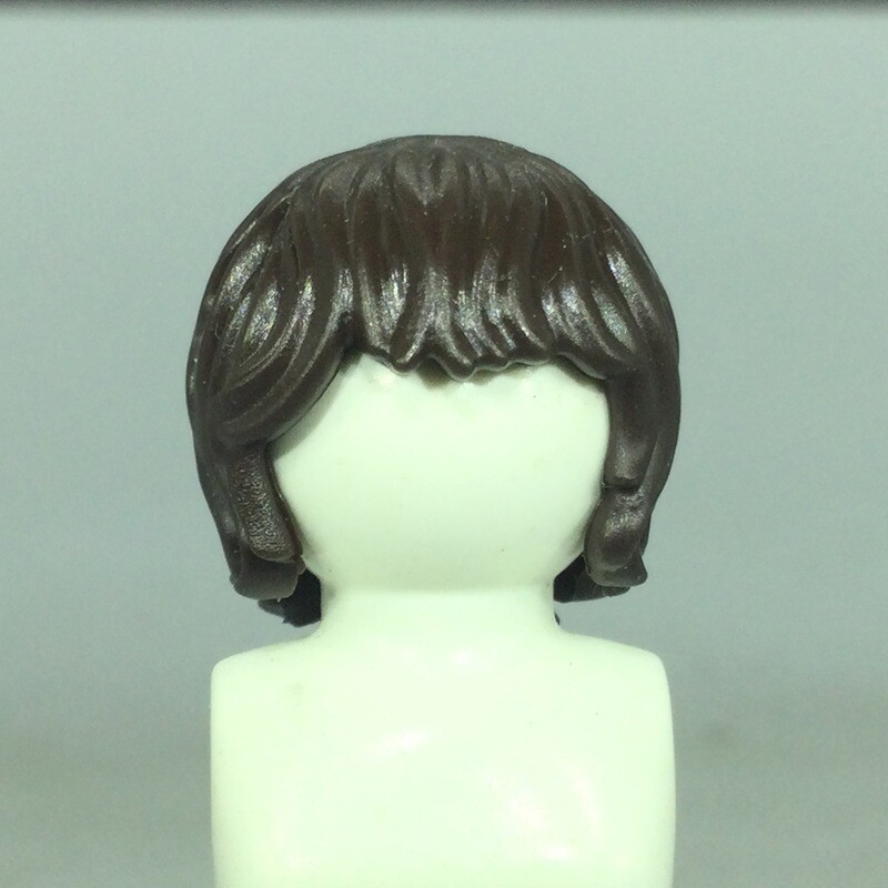 playmobil perruque Cheveux carré long chocolat 13290