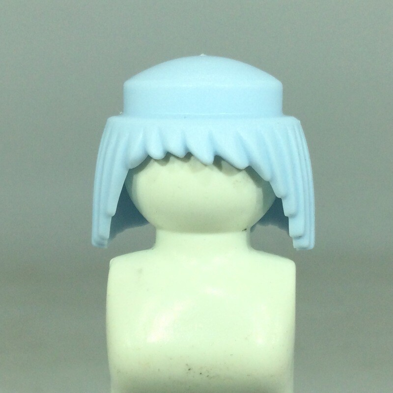 playmobil perruque Cheveux bleu long 6835