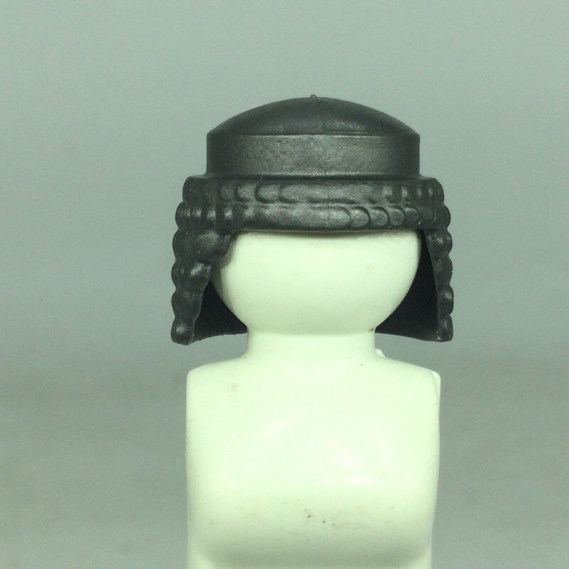 playmobil perruque Cheveux cote de maille foncé 11633