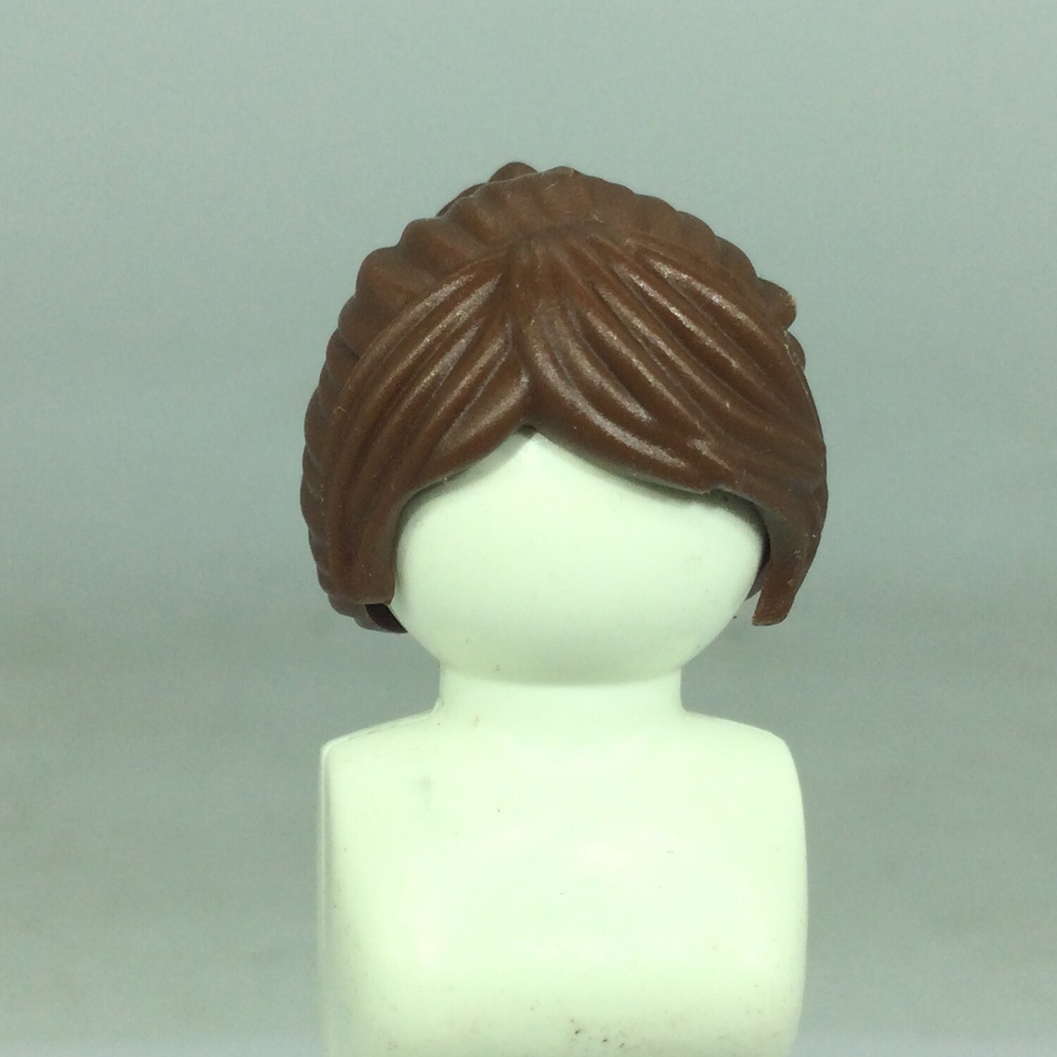 playmobil perruque Cheveux marrons  foncés attachés 13782