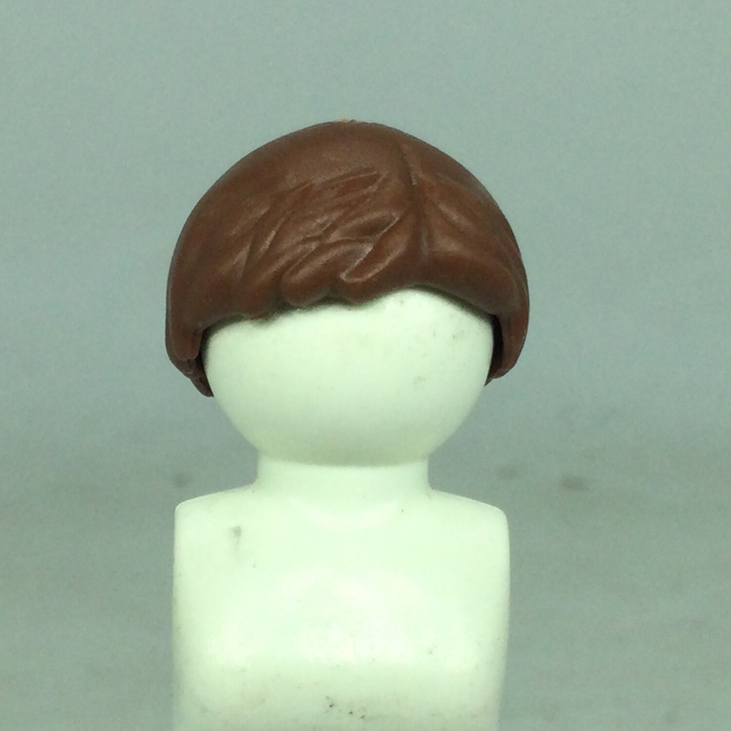 playmobil perruque Cheveux marrons raie côté