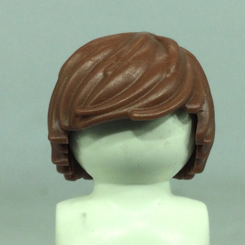 playmobil perruque Cheveux marrons mèches 9006