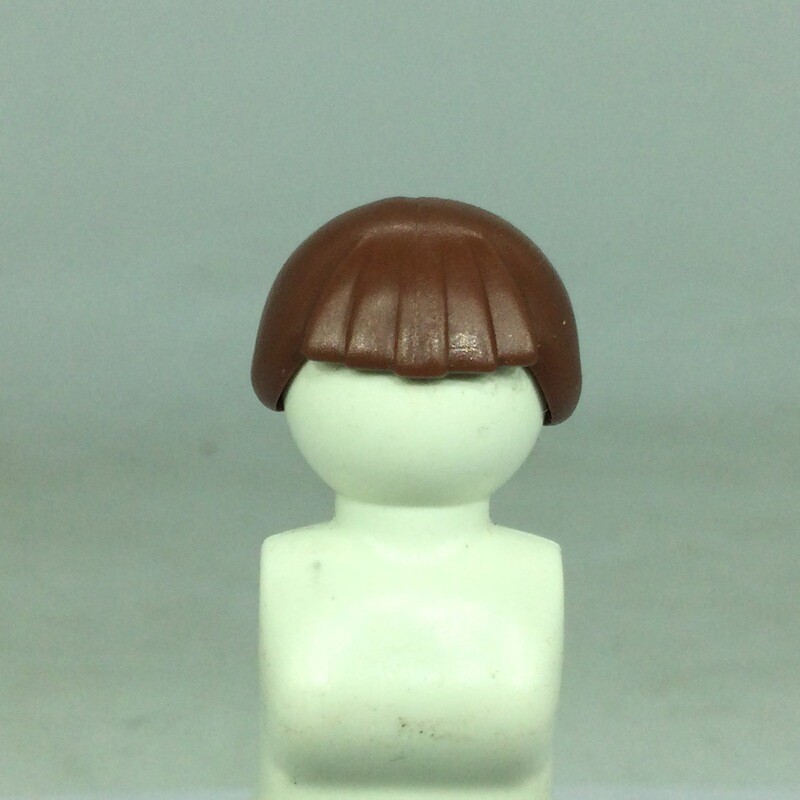 playmobil perruque Cheveux marrons queue de cheval 11611