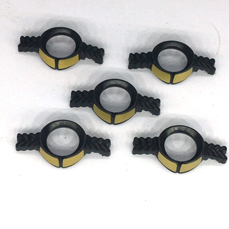 playmobil 5 epaulettes noires et or