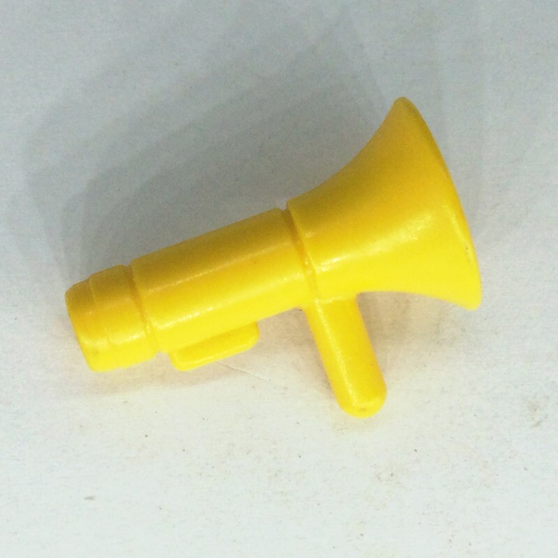 Playmobil haut parleur megaphone pompier jaune