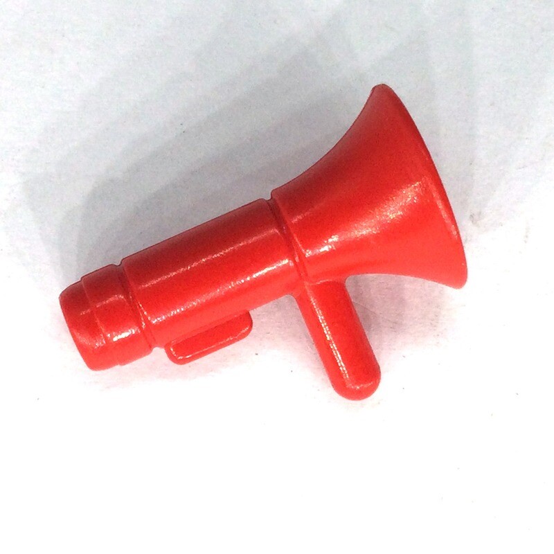 Playmobil haut parleur megaphone pompier rouge