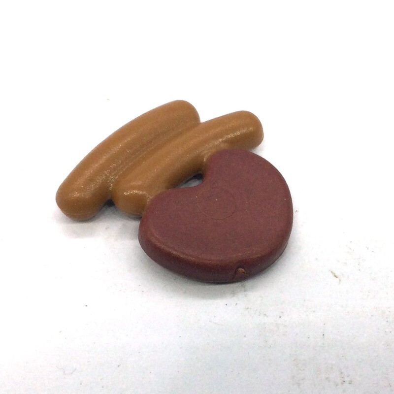 Playmobil saucisses barbecue marron