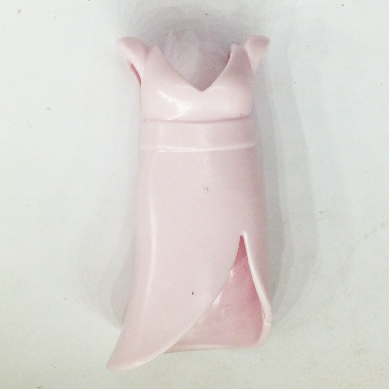 playmobil robe longue rose à clipser