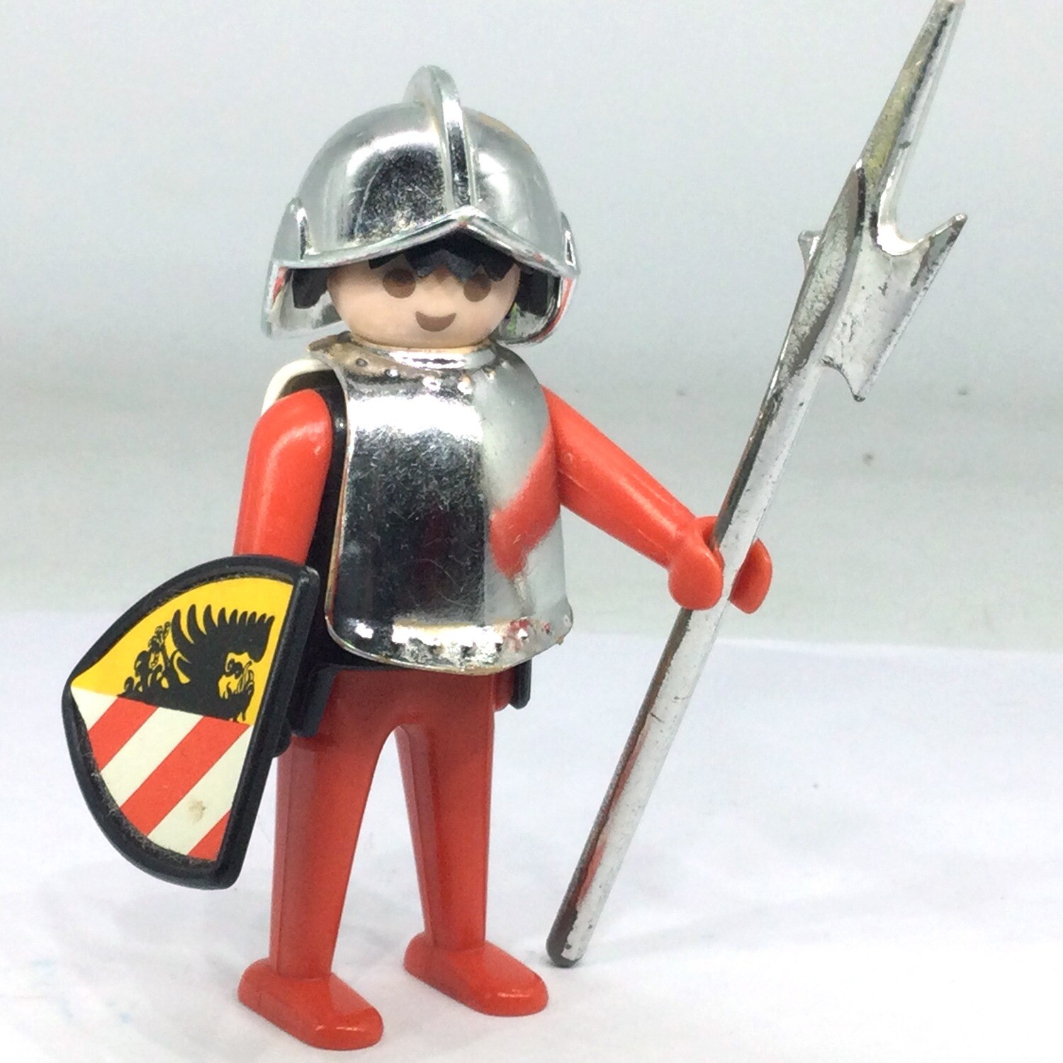 Playmobil chevalier argent nuremberg vintage