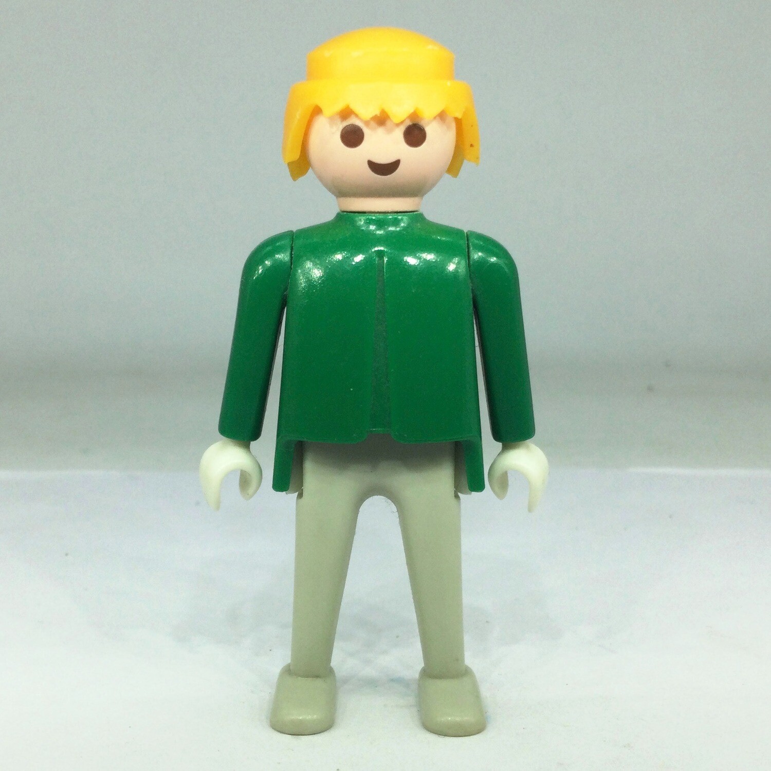 Playmobil homme vert gris vintage