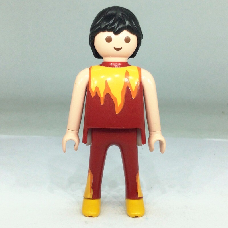 playmobil acrobate du cirque brun