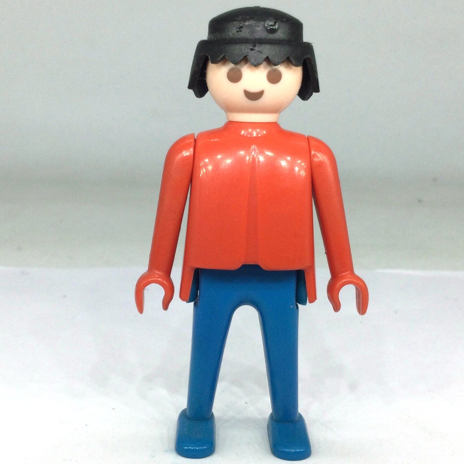 Playmobil homme bleu et rouge vintage